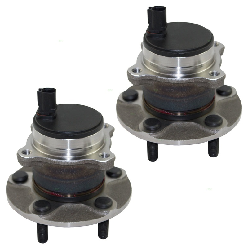 Brock Replacement for Pair Set Rear Wheel Hub Bearing Assembly Compatible with C30 C70 S40 & V50 31340686-0 HA590322