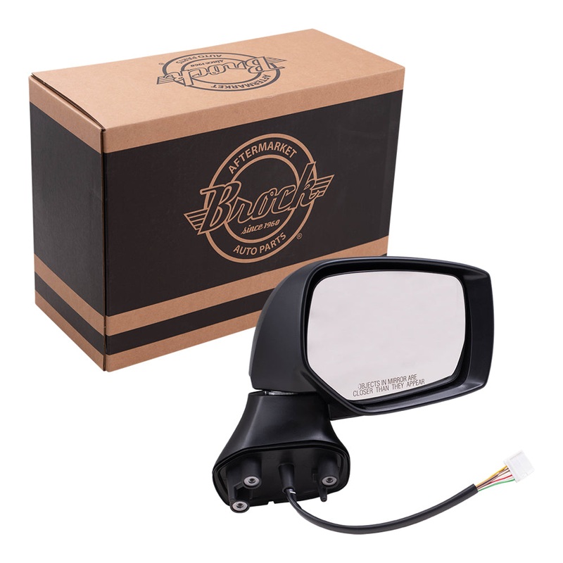Brock Replacement Passenger Side Power Mirror with Paint to Match Black Cover, Heat and Signal Compatible with 2015-2017 Outback & 2015-2017 Legacy