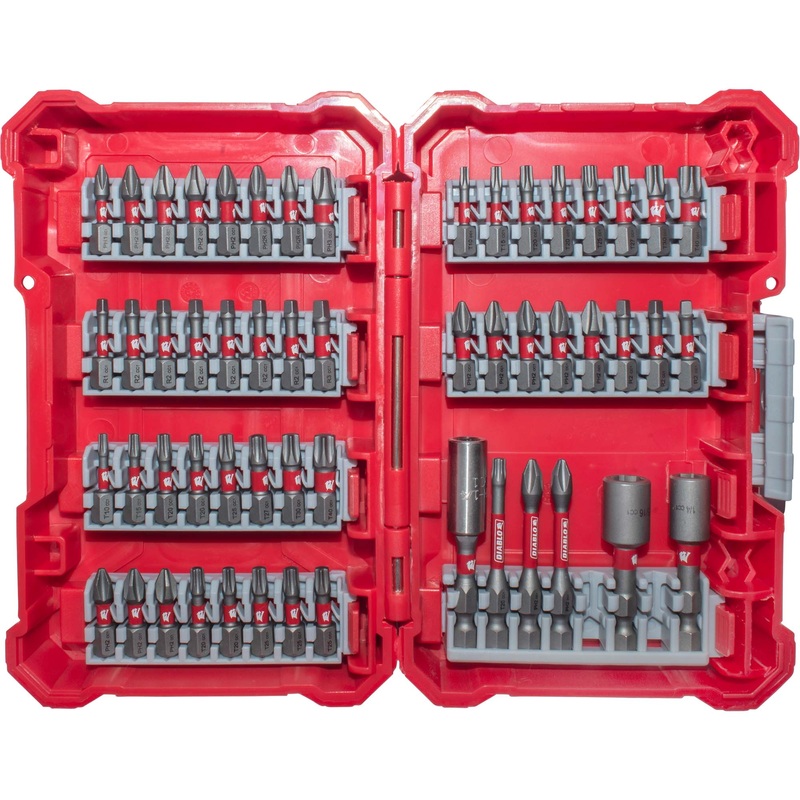 Diablo DSC-S54 High-Performance Magnetic Screwdriving Bits Assorted Sizes 54 Piece Set