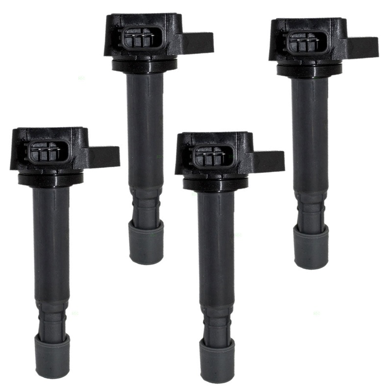 Fits Honda Civic 1.7L SOHC 4 cyl 01-05 4 Pc Set Ignition Spark Coils 30520PVFA01