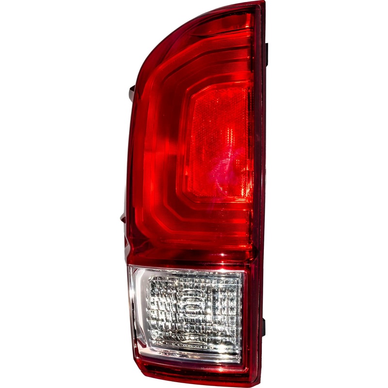 Brock Aftermarket Replacement Driver Left Combination Tail Light Assembly Without Black Bezel Compatible With 2016-2017 Toyota Tacoma SR/SR5