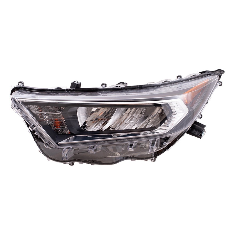 Brock Replacement Driver Side LED Combination Headlight Assembly with Chrome Bezel Compatible with 2019-2020 Rav4 North America Built ONLY, Excluding LE