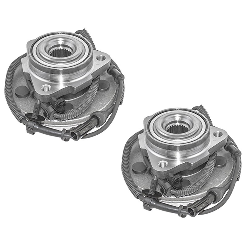 Brock Replacement Pair of Front Wheel Hub Bearings Compatible with Explorer Aviator Mountaineer 4L2Z1104AA