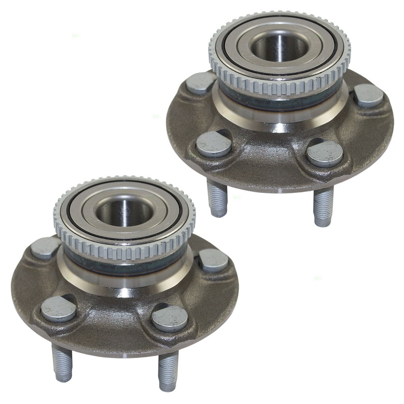 Brock Replacement Pair Set Rear Wheel Hub Bearing Assembly Compatible with Taurus Sable 3F1Z 1104 CA