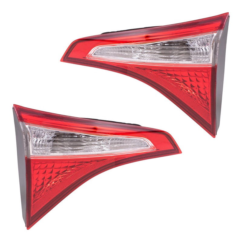 Fits Toyota Corolla 14-16 Set of Taillights Tail Lamps Lid Mounted w/ Housing