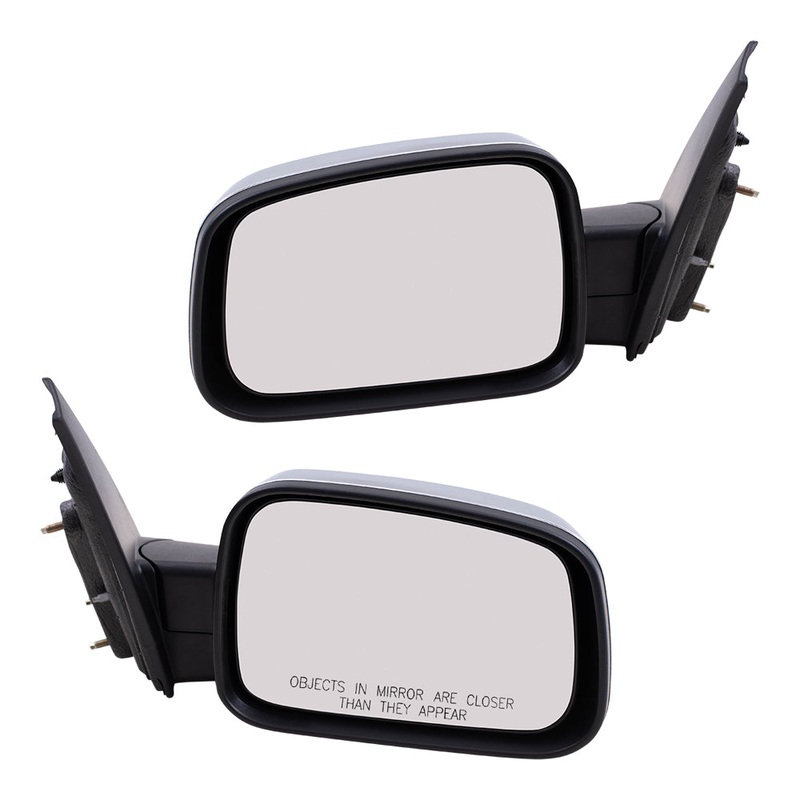 Brock Replacement Driver and Passenger Set Power Side Door Mirrors Bright Chrome Covers Compatible with 2006 2011 HHR 20923831 20923830