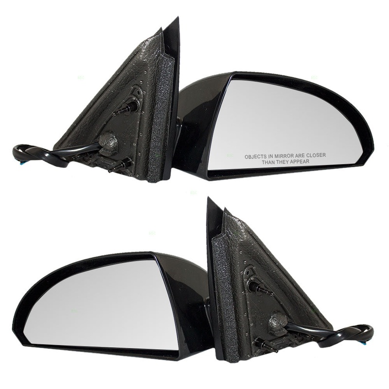 Brock Replacement Driver and Passenger Set Power Side Door Mirrors Heated Textured Base Compatible with 06-13 Impala & 14-16 Impala Limited