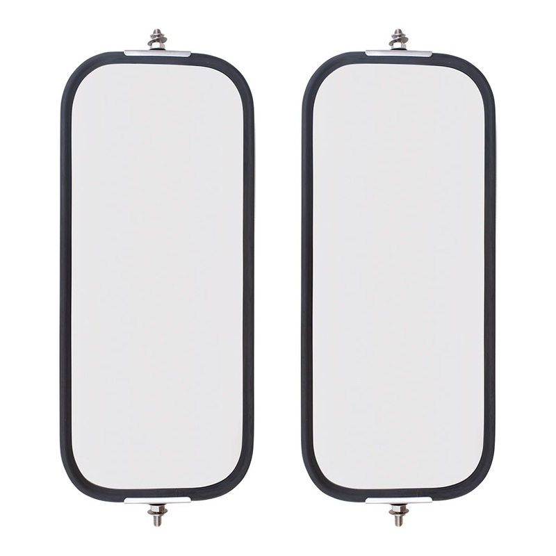 Brock Replacement Driver and Passenger Universal West Coast Truck Side Mirror Heads with Sturdy Backs 6.5″ x 16″