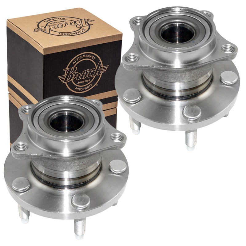 Brock Replacement Pair Set Rear Wheel Hub Bearings Compatible with 2007-2010 Edge MKX 4-Wheel drive 7T4Z 1104 C 512335