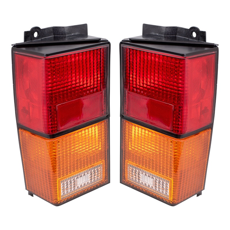 Brock Replacement Set Driver and Passenger Tail Lights Compatible with 1984-1996 Cherokee 4720501 4720500