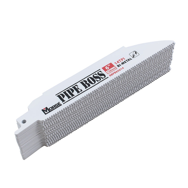 MK Morse Pipe Boss Reciprocating Saw Blade 6″ X 1″ X .050″ 14TPI 25 Pack