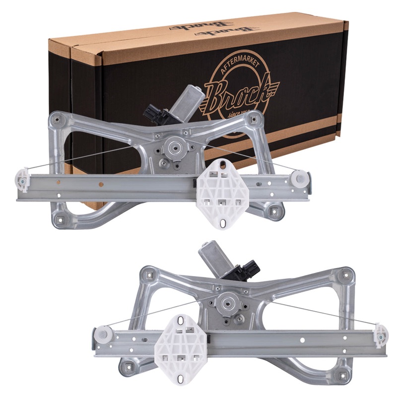 Brock Replacement Driver and Passenger Front Power Window Lift Regulators & Motors Assemblies Compatible with 06-11 Civic 72250-SNA-A03 72210-SNA-A03