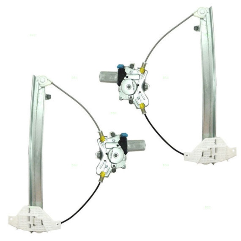 Brock Replacement Driver and Passenger Front Power Window Lift Regulators & Motors Assemblies Compatible with 99-05 Sonata 8240338011 8240438011