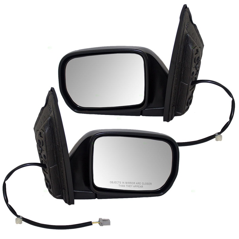 Brock Replacement Driver and Passenger Power Side View Mirror Compatible with 1999-2004 Sienna Van 76250-S0X-A01ZD 76200-SOX-A12
