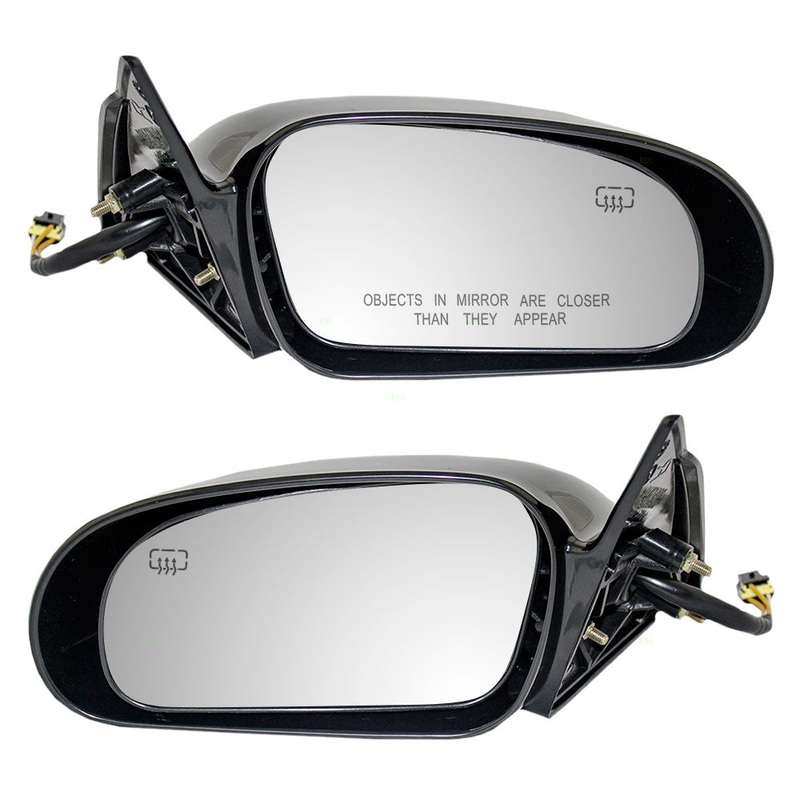 Brock Replacement Driver and Passenger Power Side View Mirror Heated Compatible with 95-99 Eclipse MR245294 MR245303
