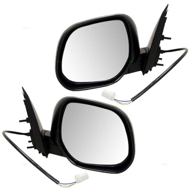 Brock Replacement Driver and Passenger Power Side View Mirror Ready-to-Paint Compatible with 07-09 Outlander SUV 7632A063 7632A064