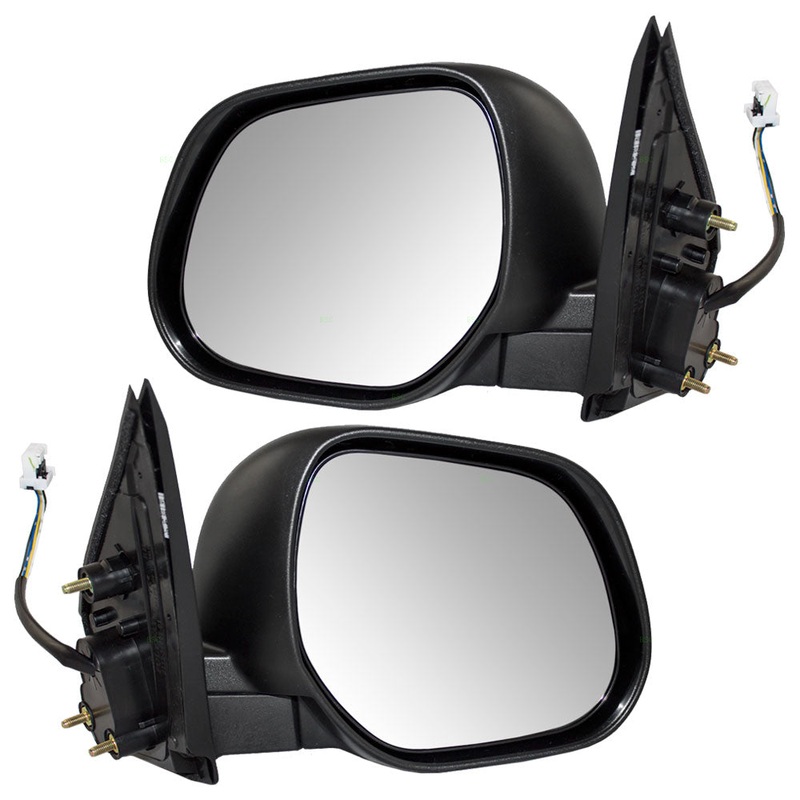 Brock Replacement Driver and Passenger Power Side View Mirrors Heated Compatible with 10-11 Outlander SUV 7632B433 7632B434