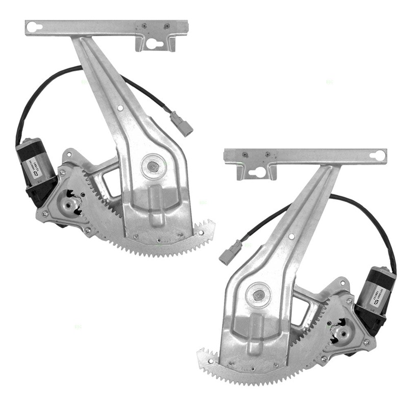 Brock Replacement Driver and Passenger Rear Power Window Lift Regulators & Motors Assemblies Compatible with 96-00 Civic Sedan 04726S01A01 04721S01A01