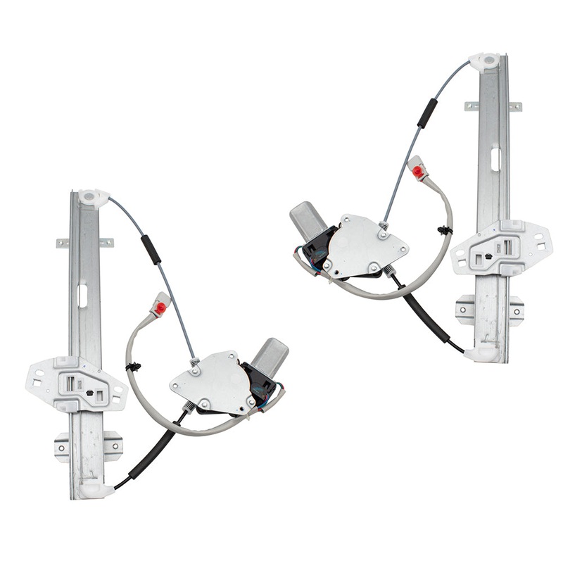 Brock Replacement Pair Set Front Power Window Lift Regulators w/ Motor Assemblies Compatible with 99-01 TL 72250S0KA03 72210S0KA03