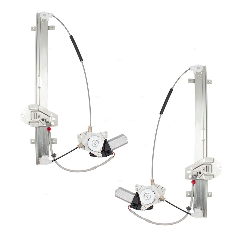 Brock Replacement Pair Set Front Power Window Lift Regulators w/ Motors Assemblies Compatible with 01-02 MDX 72250S3VA03 72210S3VA03
