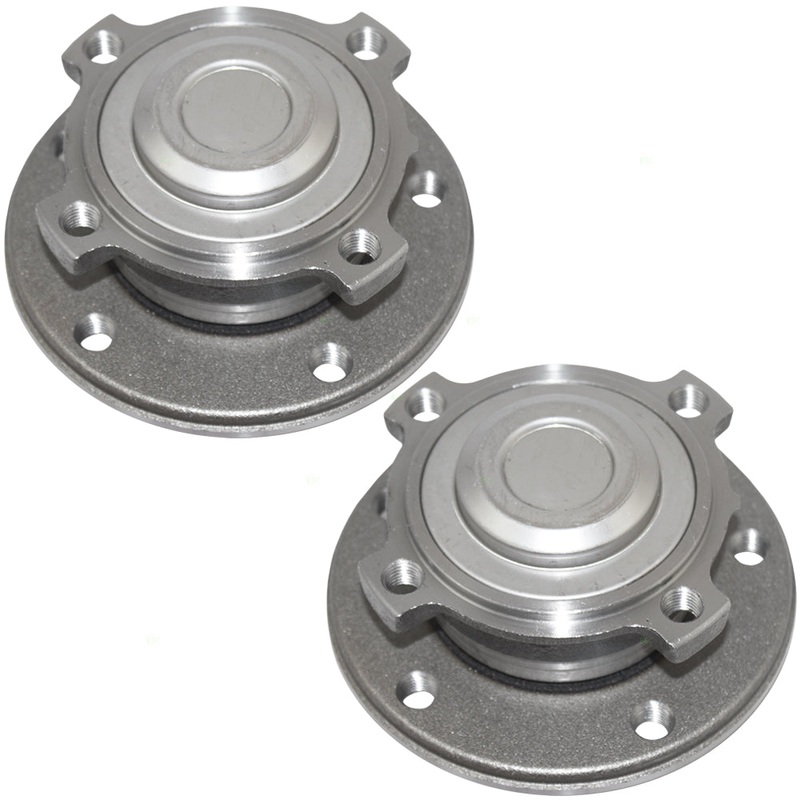 Brock Replacement Pair Set Front Wheel Hub Bearings Compatible with 2006-2013 3 Series w/Rear-Wheel Drive 31 21 6 765 157 HA590162 513254
