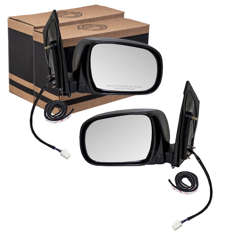 Brock Replacement Pair Set Power Side View Mirrors Heated Compatible with 2004-2010 Sienna 87940-AE020 87910-AE020