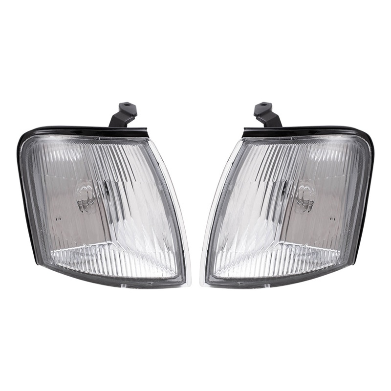 Brock Replacement Driver and Passenger Park Signal Corner Marker Lights Lamps Compatible with 95-97 Avalon 8162007010 8161007010