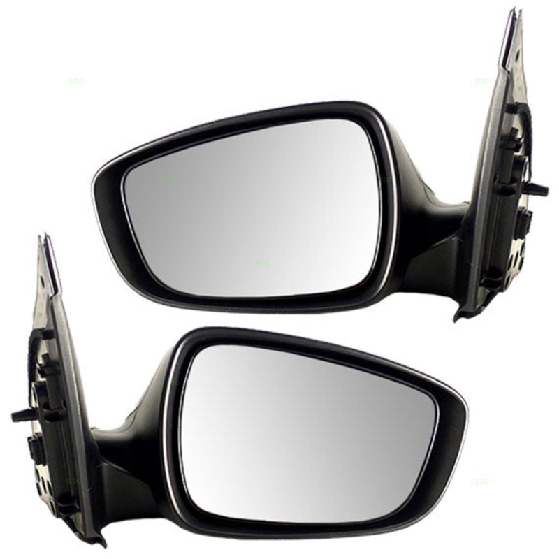 Brock Replacement Driver and Passenger Power Side View Mirrors Compatible with 12-17 Accent 87610-1R210 87620-1R210