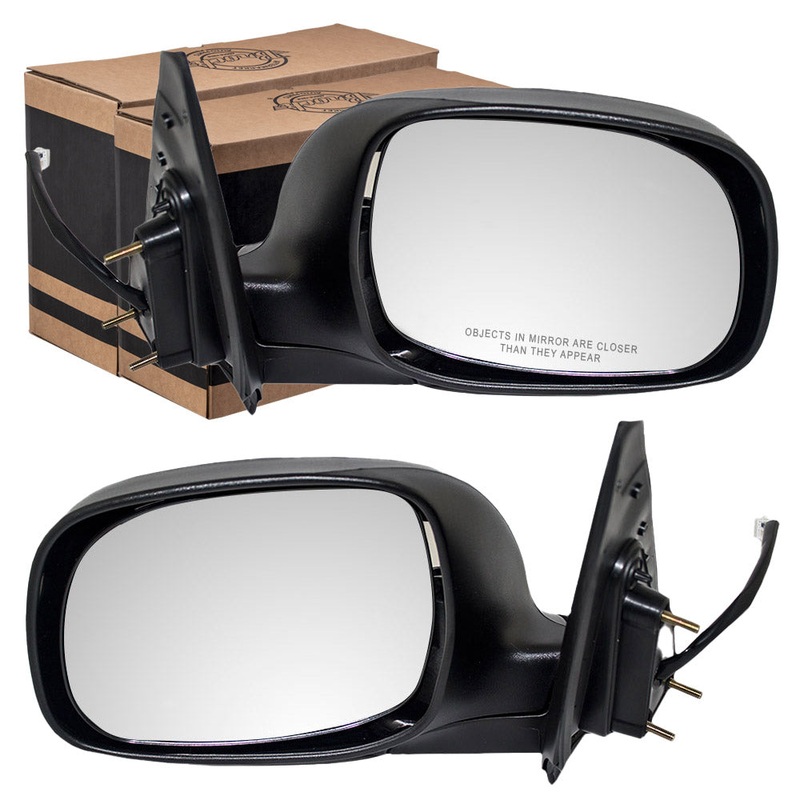 Brock Replacement Driver and Passenger Power Side View Mirrors Ready-to-Paint Compatible with 03-06 Tundra 01-07 Sequoia 87940-0C060-C0 87910-0C060-C0