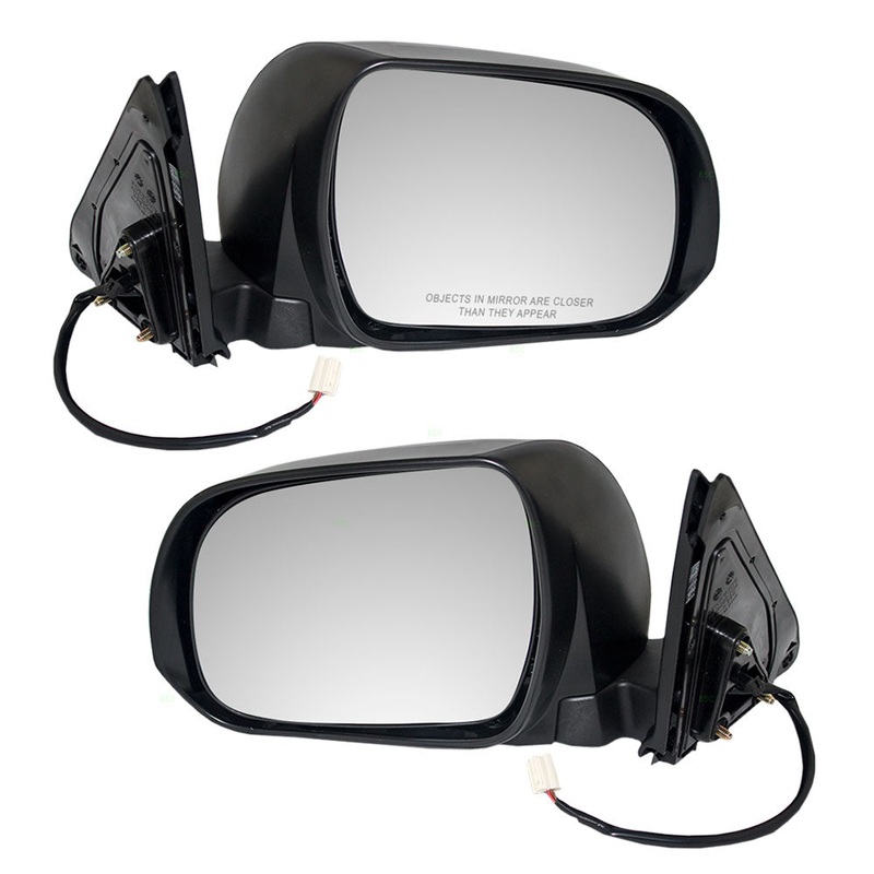 Brock Replacement Driver and Passenger Power Side View Mirrors Ready-to-Paint Compatible with 08-13 Highlander and Hybrid 87940-48291 87910-48341