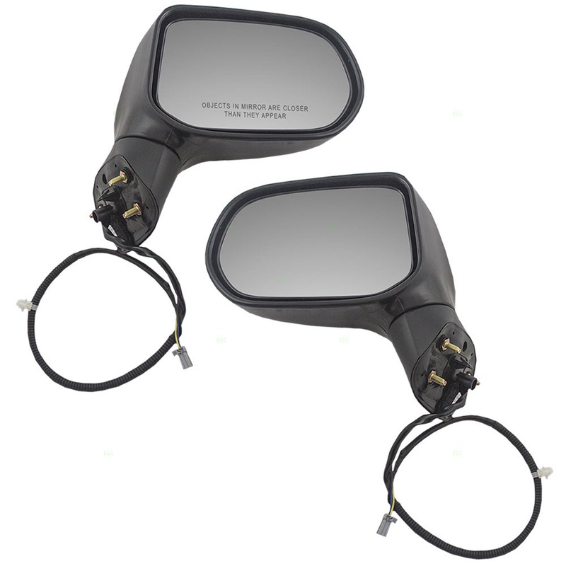 Brock Replacement Driver and Passenger Power Side View Mirrors Ready-to-Paint Compatible with 2006-2011 Civic Sedan 76250-SNE-A02ZC 76200-SNA-A01ZC