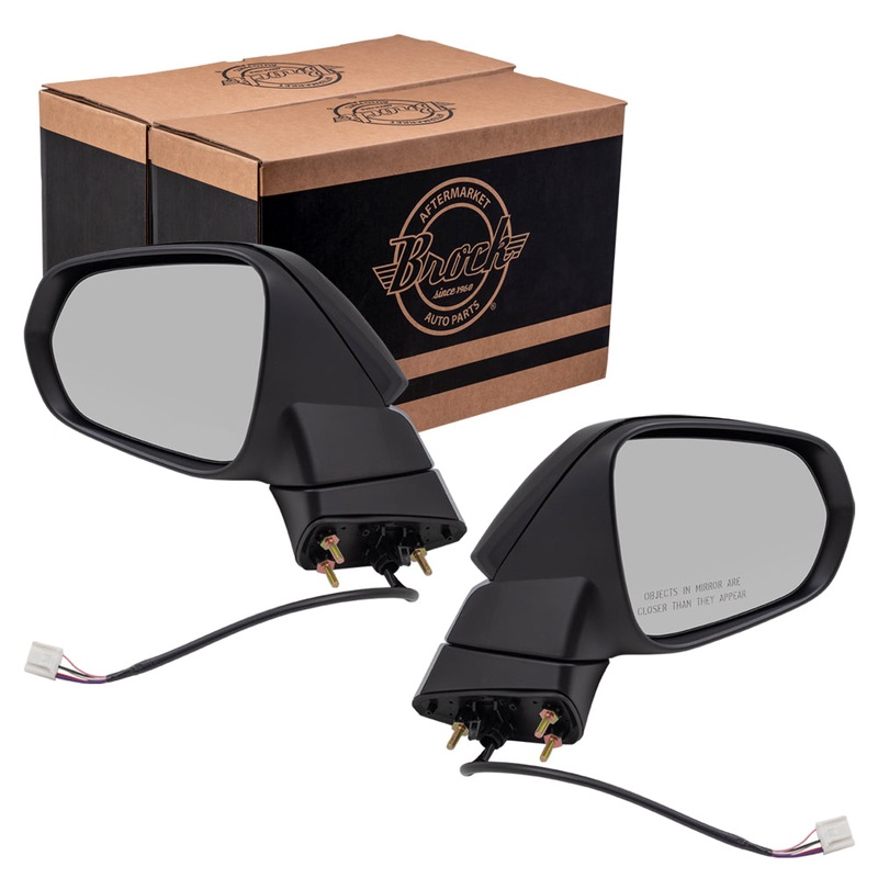 Brock Replacement Driver and Passenger Set Pair Power Heated Signal Side View Mirrors Compatible with 2015-2017 NX200t NX300h 8794078010C0 8791078010C0