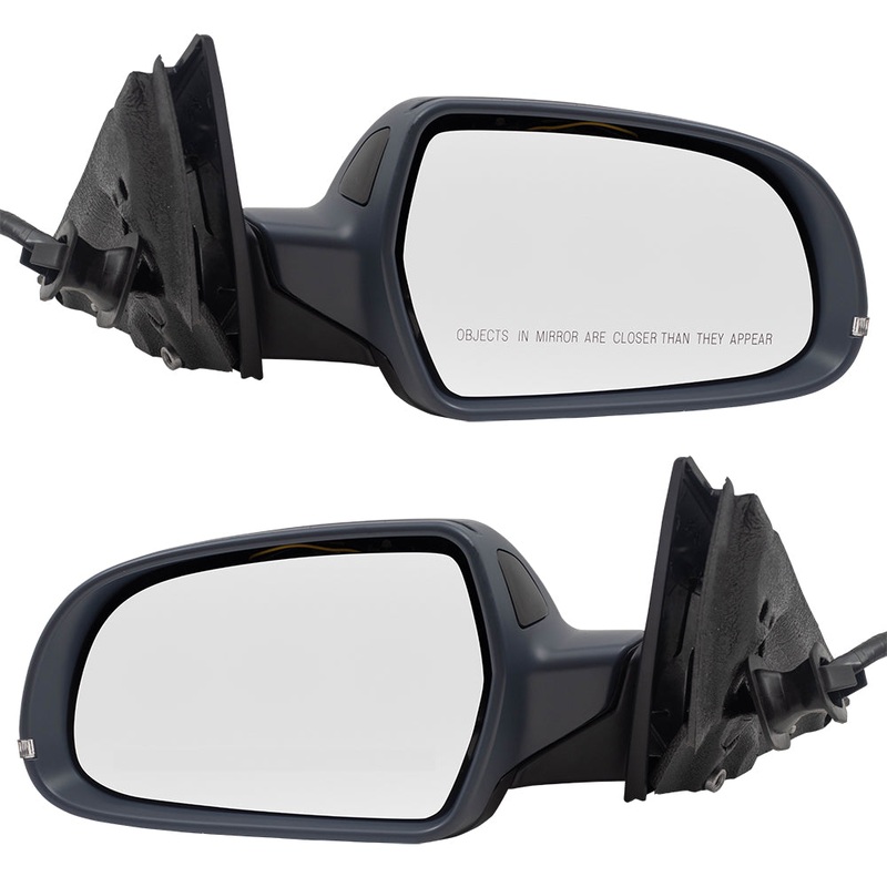 Brock Replacement Pair Power Mirrors Compatible with 2012-2016 A4 Sedan Wagon Driver and Passenger Set Power Folding Heated Signal fits 8K1857409AH01C 8K1857410AH01C