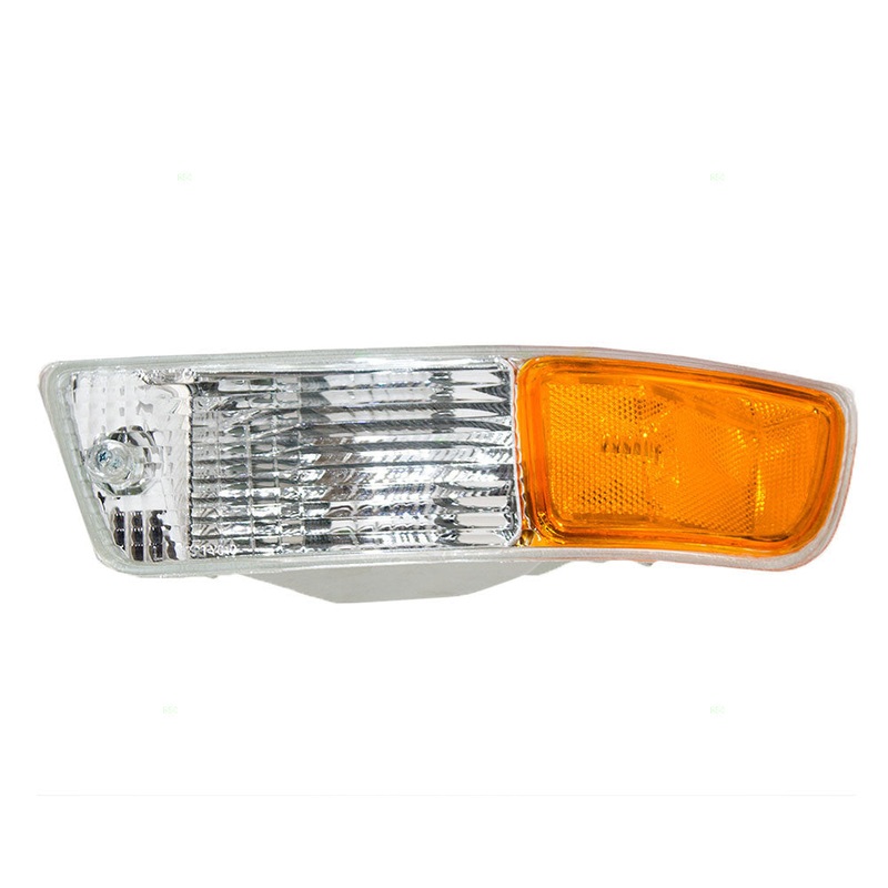 Brock Replacement Drivers Park Signal Corner Marker Light Lamp Lens Compatible with 1998-2000 SUV 81521-42040