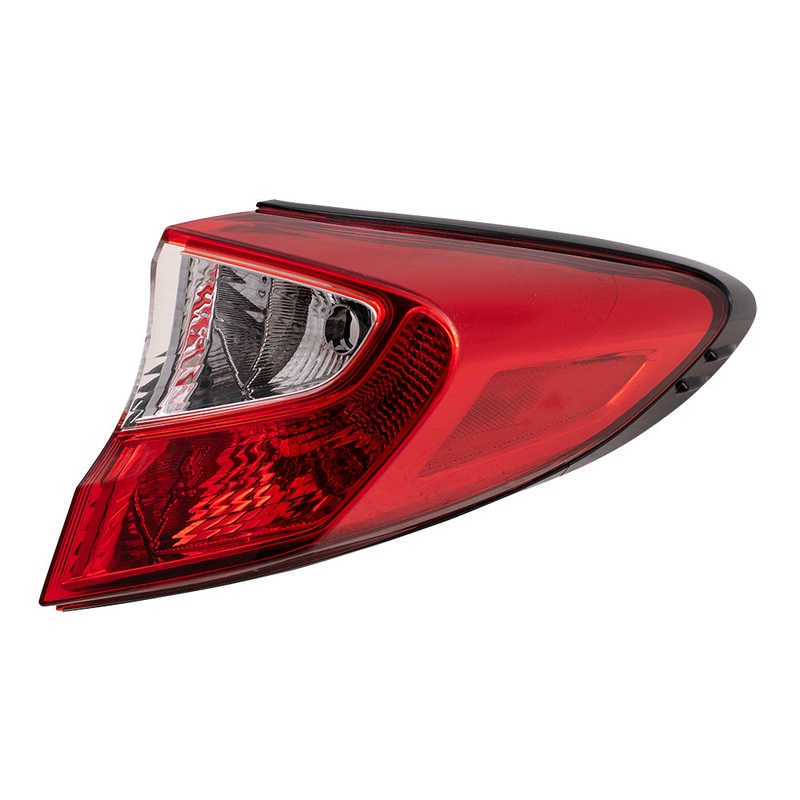 Brock Replacement Passenger Tail Light Quarter Panel Body Mounted Lens Compatible with 2018-2019 C-HR