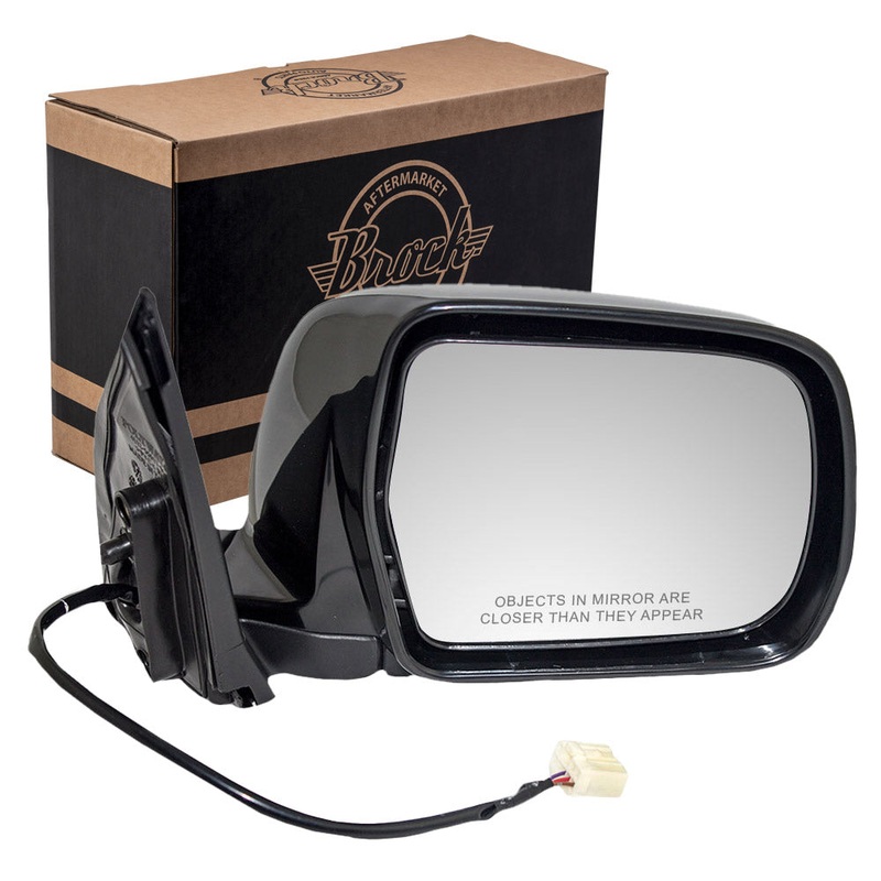 Brock Replacement Passengers Power Side View Mirror Ready-to-Paint Compatible with 01-07 Highlander 06-07 Highlander Hybrid SUV 8791048150C0