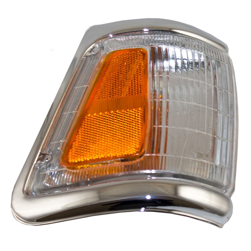 Fits Toyota Pickup Truck 92-95 Drivers Corner Signal Marker Light – Chrome Trim