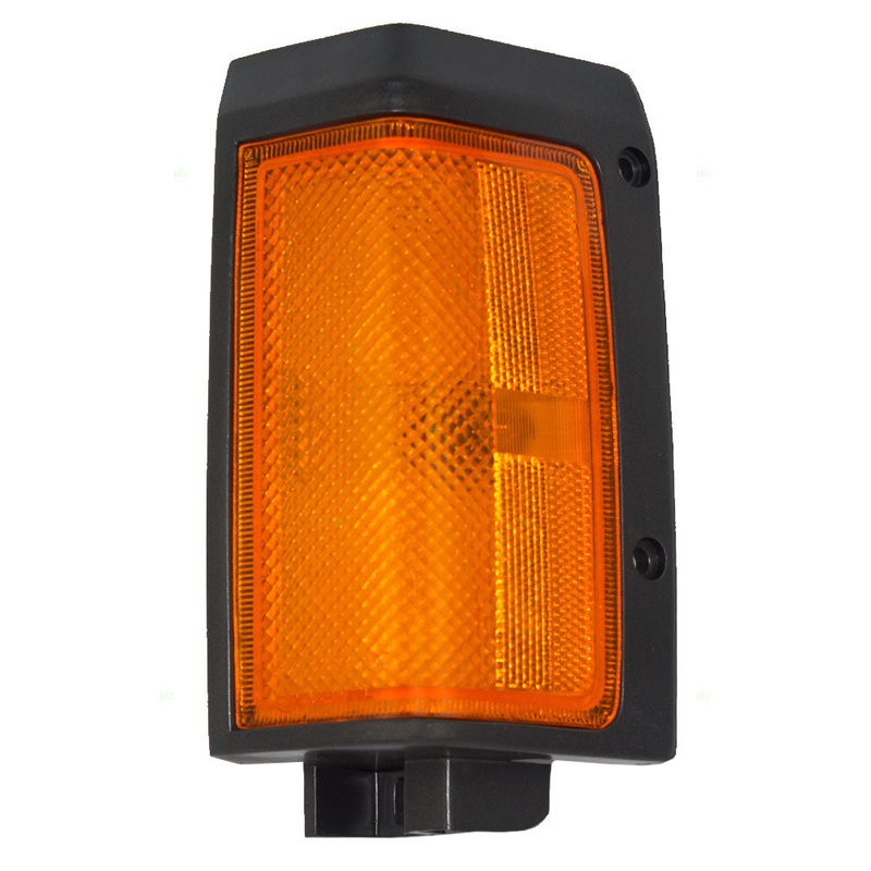 Brock Replacement Drivers Front Signal Side Marker Light Lamp Compatible with 86-87 Pickup Truck B618501G00
