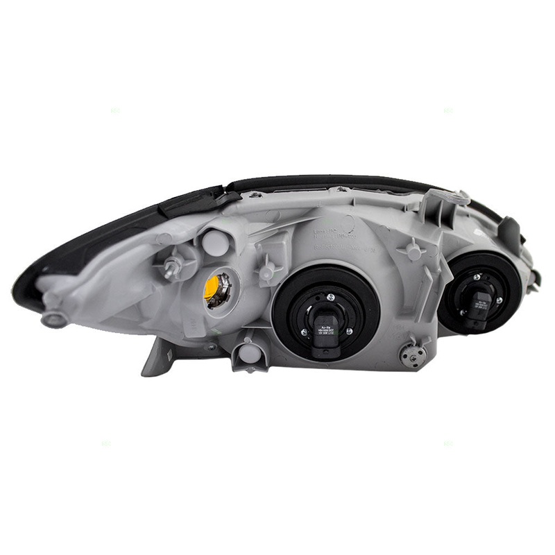 Brock Replacement Drivers Halogen Headlight Headlamp with Black Bezel Compatible with 2002-2004 Camry 81150-AA070