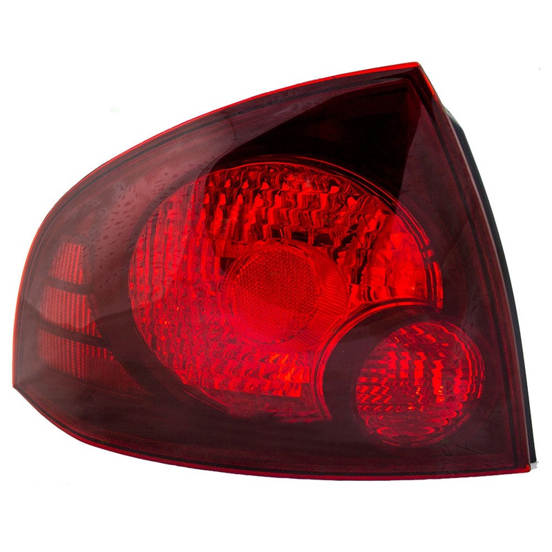 Brock Replacement Drivers Taillight Tail Lamp with Dark Bezel Compatible with 04-06 Sentra 265556Z825