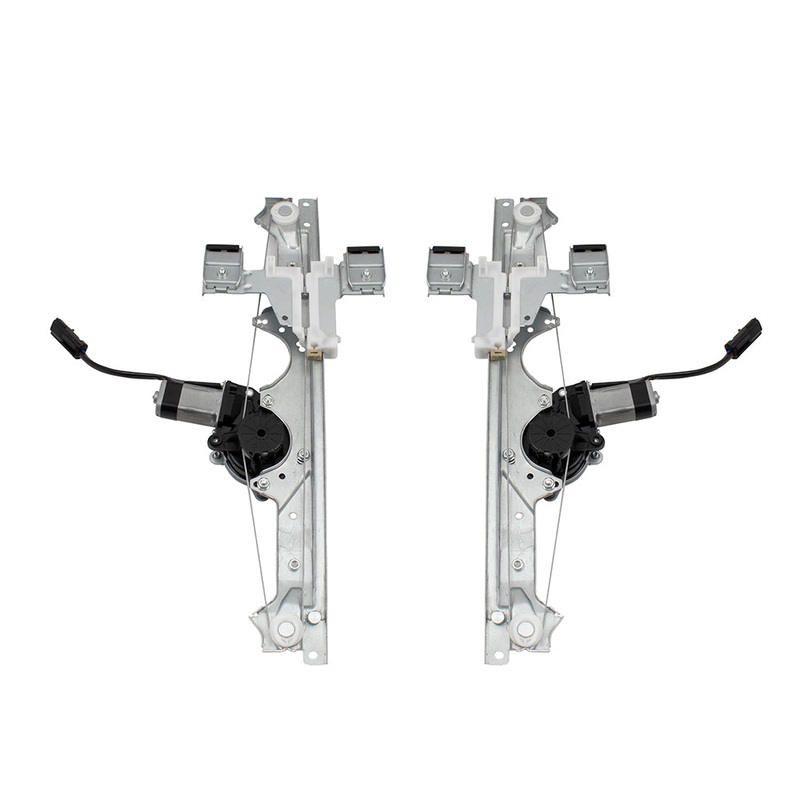 Brock Replacement Pair Set Rear Power Window Lift Regulators w/Motors Assemblies Compatible with 05-10 Grand Cherokee 55394229AG 55394228AG