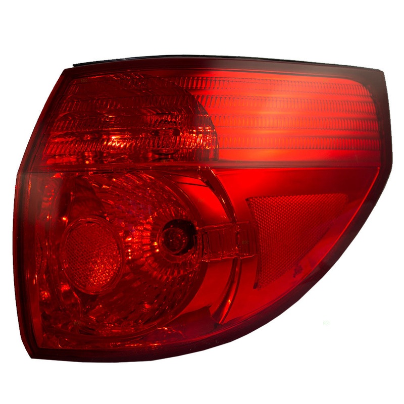 Brock Replacement Passengers Taillight Quarter Panel Mounted Tail Lamp Compatible with 06-10 Van 81550AE020