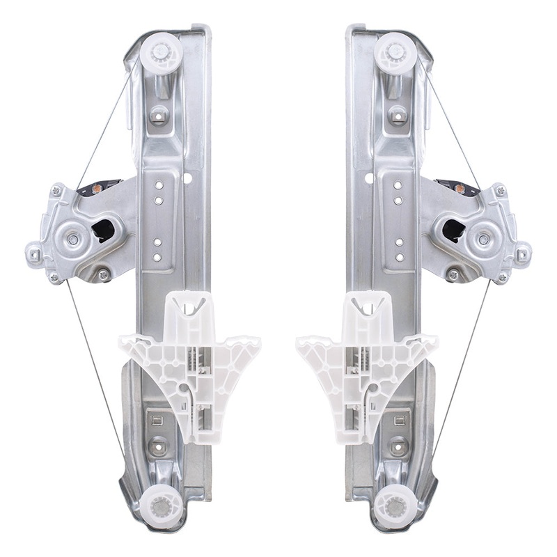 Brock Aftermarket Replacement Rear Driver Left Passenger Right Power Window Regulator with Motor Compatible with 2012-2013 Buick Verano