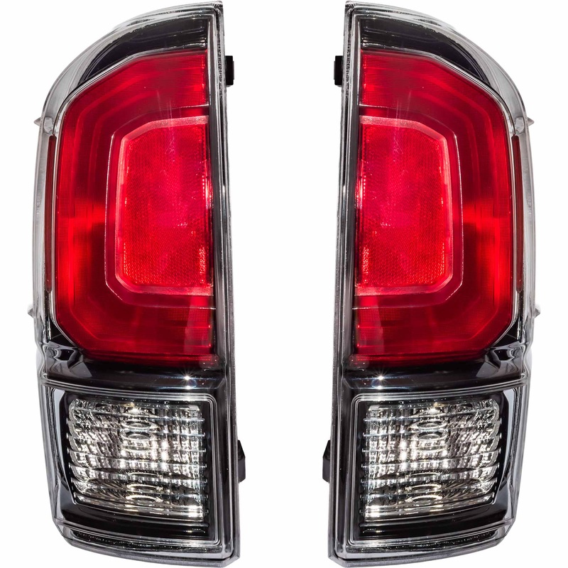 Brock Aftermarket Replacement Driver Left Passenger Right Combination Tail Light Assembly Without Black Bezel Compatible With 2020-2023 Toyota Tacoma Limited