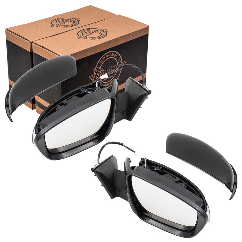 BROCK Pair Set Power Side View Mirrors Heated Signal Compatible with 17-18  Rogue 17-18 Rogue Hybrid 963029TB1C 963019TB1C