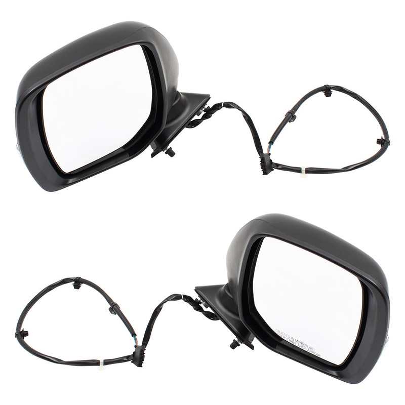 Brock Pair Set Power Side View Mirrors Heated Signal without Auto Tilt & EXCLUDING Around View Monitor Compatible with 11-17 Quest 963021JA1C 963011JA1C NI1320280 NI1321280