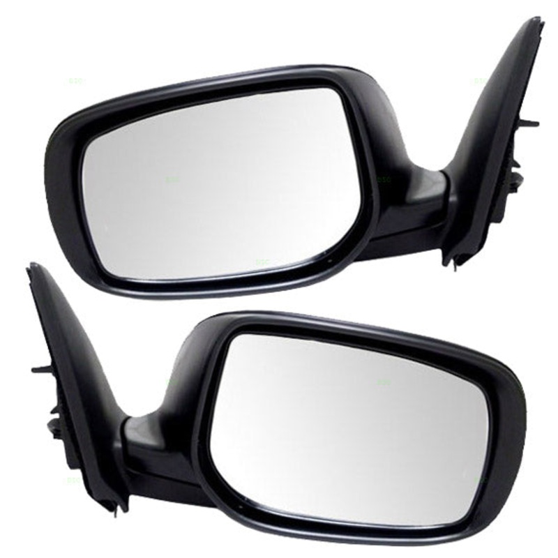 Brock Replacement Driver and Passenger Power Side View Mirrors with Signal Ready-to-Paint Compatible with 2011-2016 tC 87940-21200 87910-21200