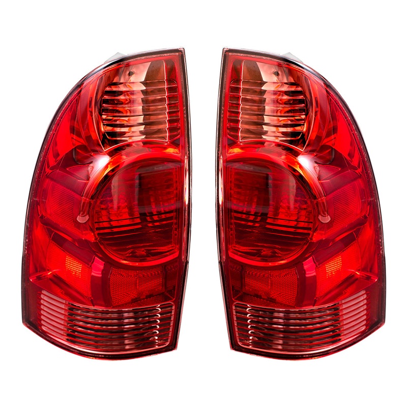 Brock Replacement Driver and Passenger Tail Lights Compatible with 05-15 Pickup Truck 8156004150 8155004150