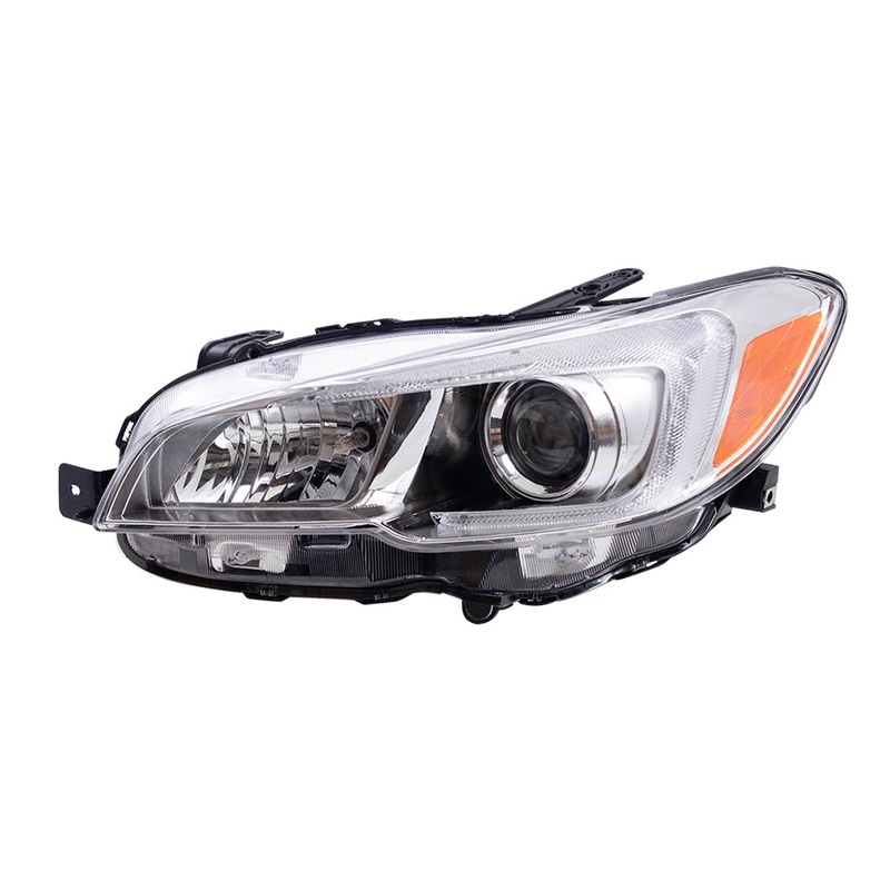 Brock Replacement Driver Halogen Headlight Compatible with 2015-2021 WRX