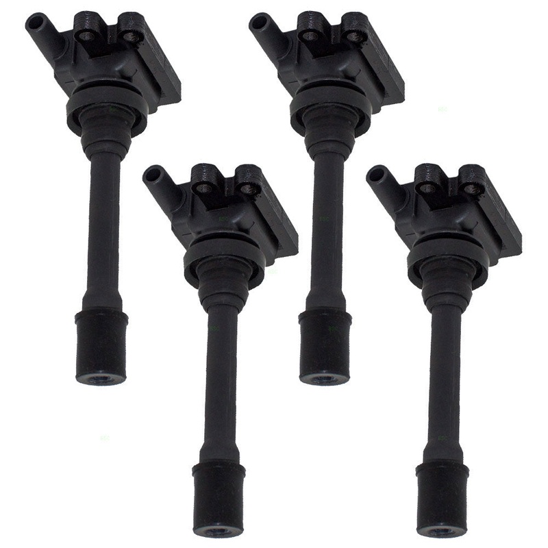 Brock Replacement for 4 Piece Set of Ignition Spark Plug Coils Compatible with 00-05 Eclipse 4 cylinder MD362907